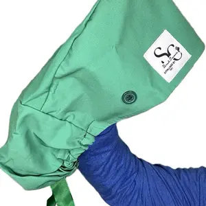 Psalms 46:5 Scrub Cap - Green Medical Scrub Cap with Green Trim and Button Detailing