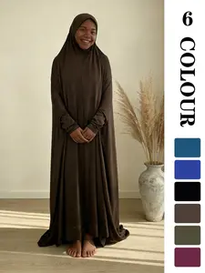 Muslim Sleepwear, Fashionable Hooded Abaya Home Wear, 6 Colors 3 Sizes, High-Quality Fabric, Unique Charm, Solid Hooded Abaya!