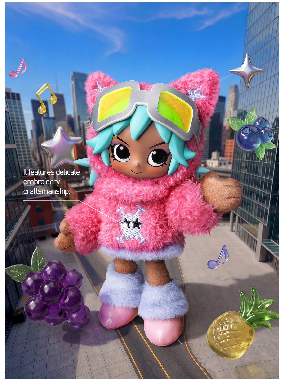POP MART Peach Riot Fruit Punch Series Plush Doll Pendant