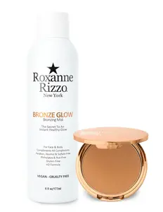 Roxanne Rizzo Summer Skin Set - Bronze Glow Along side Mulberry Street powder