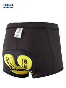 KEMALOCE Cycling Underwear Men 5D Gel Padded Shockproof Bike Shorts Blue&Grey&Black&Purple Cycling Shots MTB Bicycle Underpant