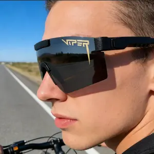 Viper Cycling Glasses, Windproof Waterproof Outdoor Sunglasses, Running Sports Eyewear, Bike Accessories, Includes Case, Ideal for Hiking & Biking