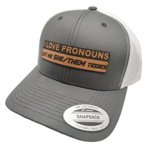 I Love Pronouns, Let Me She/Them Tiddies - Funny Trucker Hat by RAW Customz