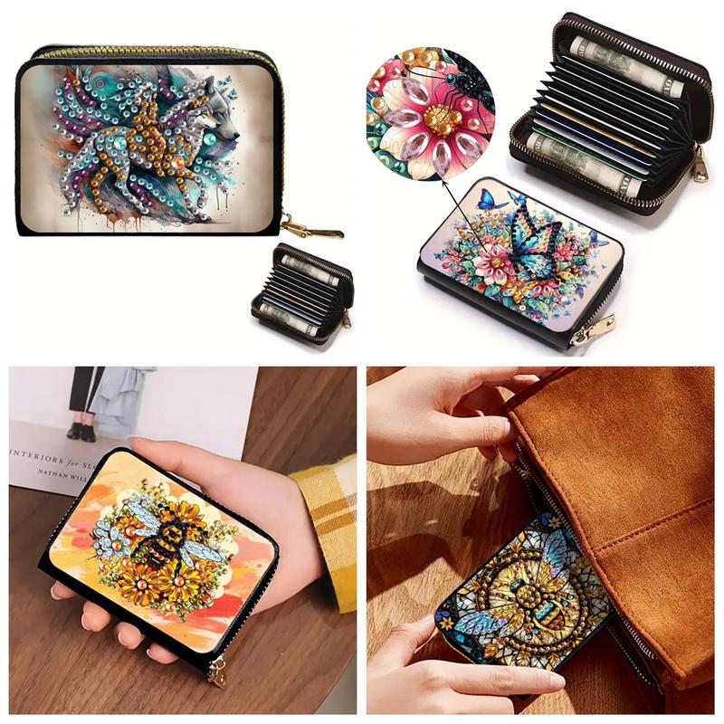 1pc DIY Butterfly Diamond Painting Credit Card Wallet, Credit Card ...