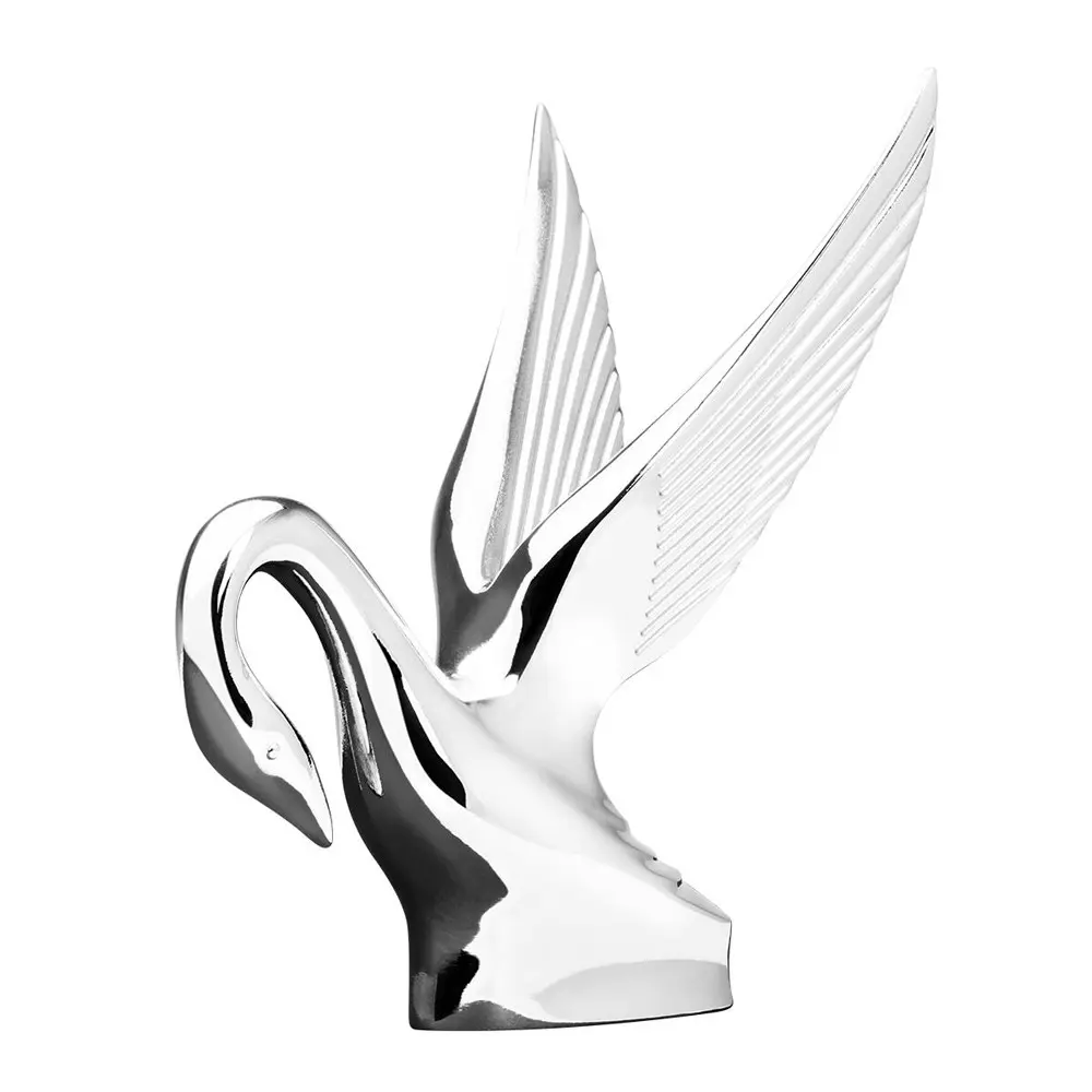 Original Chrome Swan Hood Ornament by Grand General