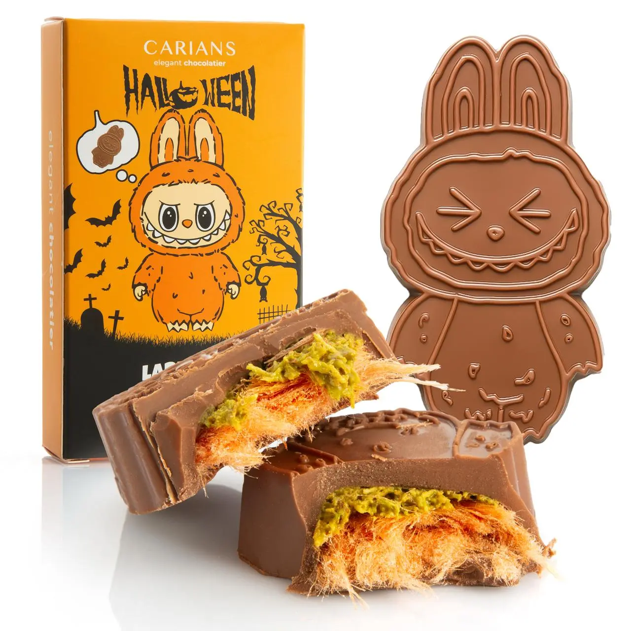 Labudabu Angel Hair Dubai Chocolate Bar Pumpkin Cotton