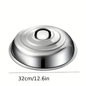 12-inch Round Baking Pan Lid, Stainless Steel Kitchen Cooking Accessories Kitchen Tool