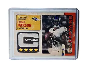 Lamar Jackson 2024 Panini Captains NFL #3 Card Baltimore Ravens 1/351