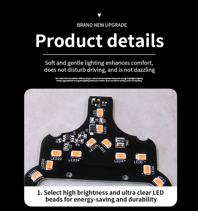 Car Baby Bottle Light Solar LED Decorative Warning Light, Triangle Window & Rear Window Interior Ambient Light, Baby On Board