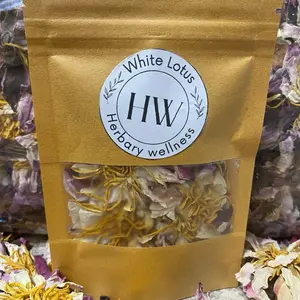 Whole White Lotus Flower for Natural Aromatherapy and Relaxation