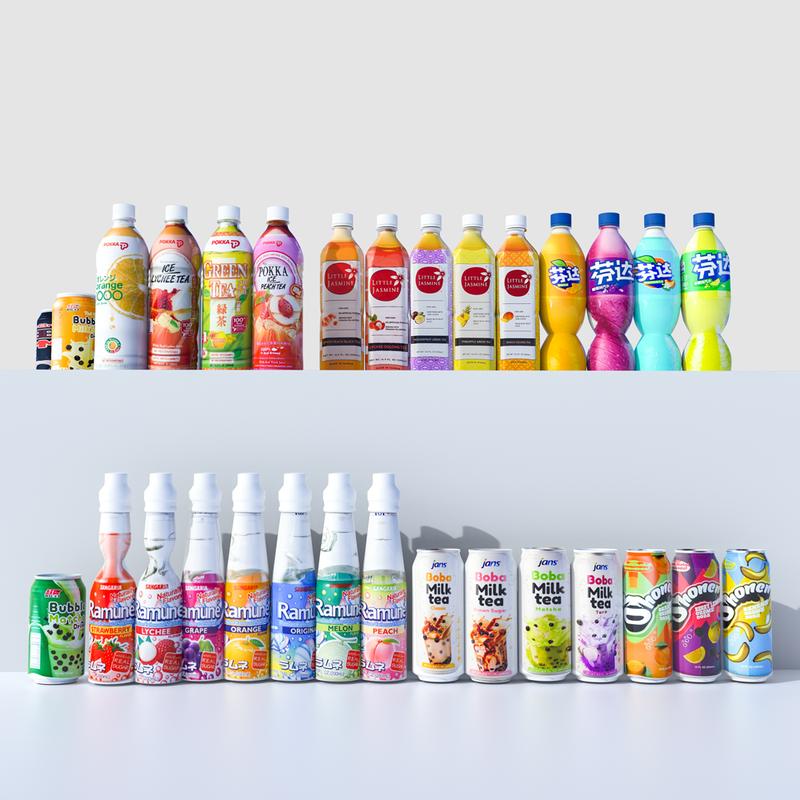 Bite Me Asian Snack Box - 15 Items Including 4 Candies 4 Cookies 3 Chips  1 Beverages 3 Bakery goods Perfect for Family Gatherings - Brownies