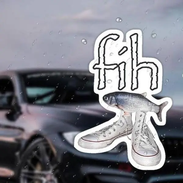 Fih Meme Fish Car Sticker, DIY Decorative Sticker for Scrapbooking & Toys Hobbies Use