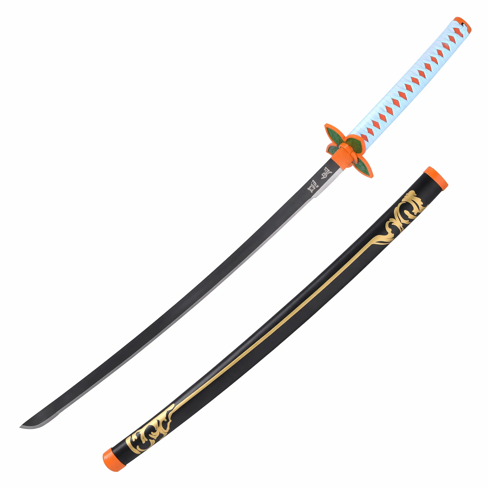Premium 40.5" Stinger Butterfly Guardian Prop Replica - Durable Resin Decorative Needle Sword with Matte Black Saya, Safe Blunt Fan Collectible
