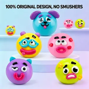 Colorful Squishy Stress Ball, Slow Rise Anxiety Relief, Unisex Desk Accessory for Adults, Jy001 Model, Perfect for Relaxation