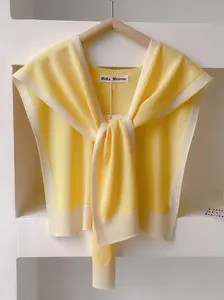 Women's Boho Trendy Solid Matching Knitted Shawl 2025 Summer Casual Versatile Scarf for Daily Wear Modern Women Shawls Accessories for Fall Back To School, Women's Clothing, Mother's Day Gift, Gift for Mom, Casual Soft Scarf