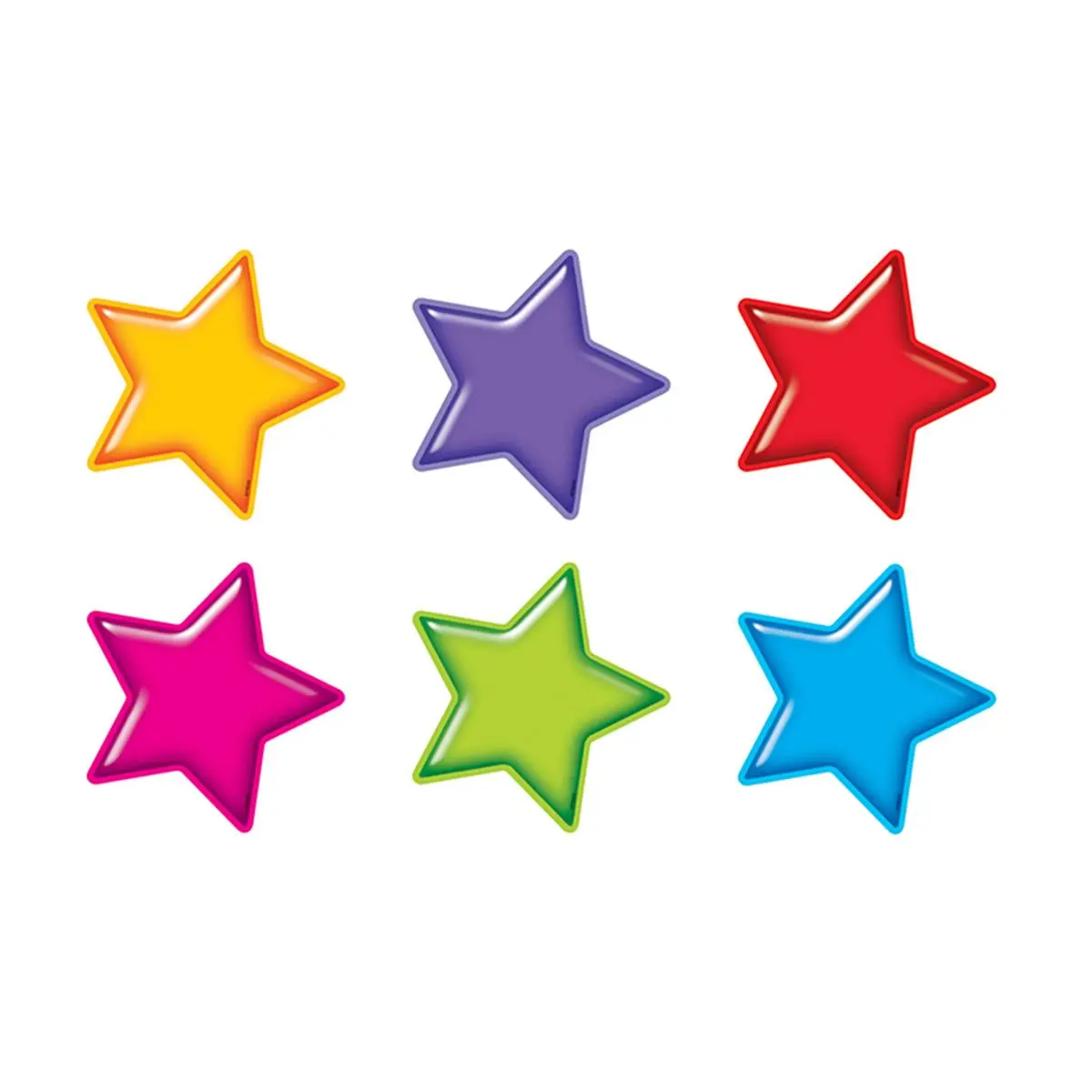 Trend Enterprises Gumdrop Stars Accents, Standard Size Variety Pack - 3-Pack Office Stationery & School Supplies for Teachers