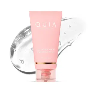 QUIA Collagen Wrapping Mask - Overnight Glass Skin Peel Off - All Skin Types - Better Than Sheet Masks