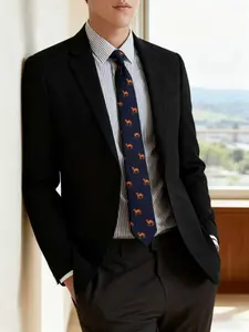 Men's Fitted Casual Blazer Jacket, Button-Down Design, Fashion Business Leisure, Perfect for Formal and Daily Wear, Spring & Fall, Business Coat