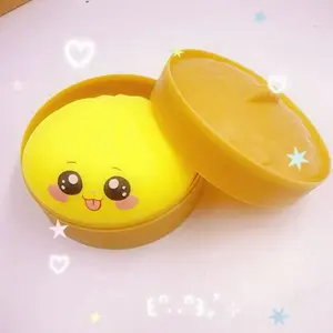 Glitter Dumpling Squishy, Rainbow Dumplings, Cute Anxiety Relief Fidget Toy, Soft Squeeze Decompression Dough, with Steamer Box, Kawaii Squishies