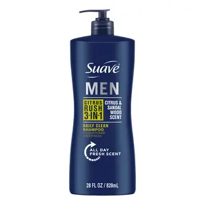 Suave Men Citrus Rush 3-In-1 Shampoo, Conditioner & Body Wash, Daily Clean, Citrus & Sandalwood, 28 Fl Oz Suave Brands Company LLC