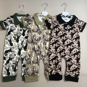 Baby Boy Summer Romper Hunting Clothes Summer Onesie
