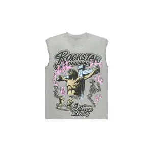Kyren Grey Cut off Tee