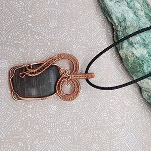 Wire wrapped pendant