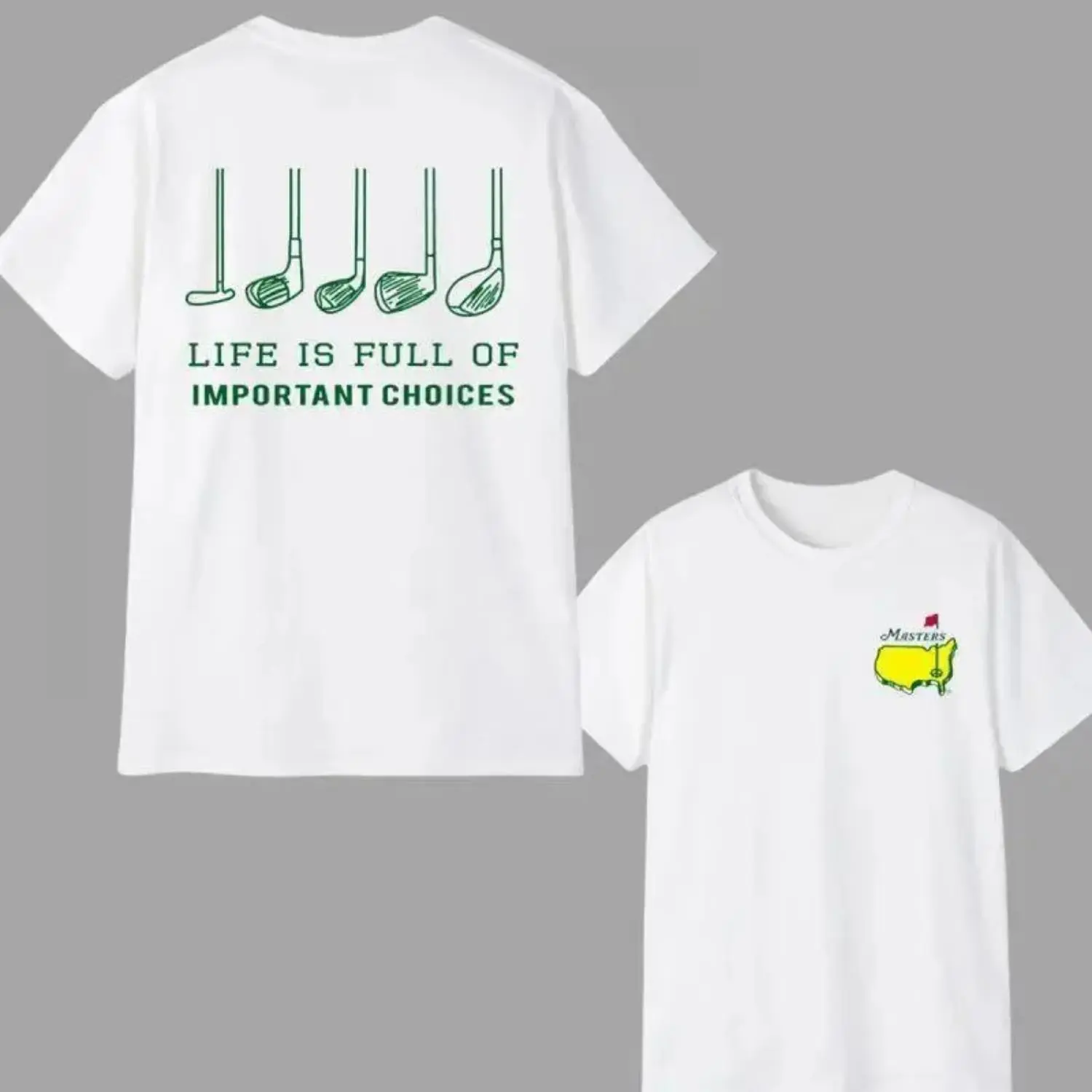 The Masters Golf T-Shirt – New Version Master Golfing Graphic Tee for Men, Casual Short Sleeve Cotton Shirt, Sporty Golf Apparel, Perfect Gift for Him, Birthday or Holiday Present, Trendy Menswear Top for Golf Lovers, Comfortable Everyday Tee