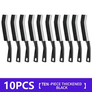 Mom's Ultimate Crevice Cleaner Pack 5 Multifunctional Hard Bristle Brushes for Tile Grout Window Tracks Hidden Grime Home Tools Gadgets Heavy Duty Handle Cleaning