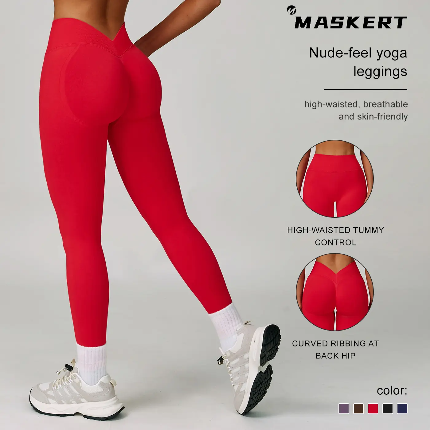 MASKERT Women's High Stretch Leggings Tummy Control Stretchy Soft Activewear for Yoga & Commuting summerwins Gym Sportswear Bottoms Fitness Training Pant tiktokshopbacktoschool