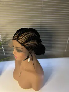 Full lace ready to wear stitch braided wig. Ready to ship next day. Cornrow braided wig for black women.