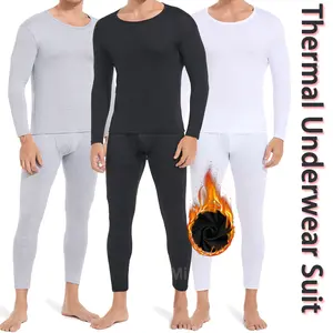 1/2/3 Pack 2025 Men  Long Sleeve Thermal Underwear Set ,Men Base Layer Top & Pants Men's Sleepwear for Indoor Wear,Men Loungwear &Underwear Keep Warm