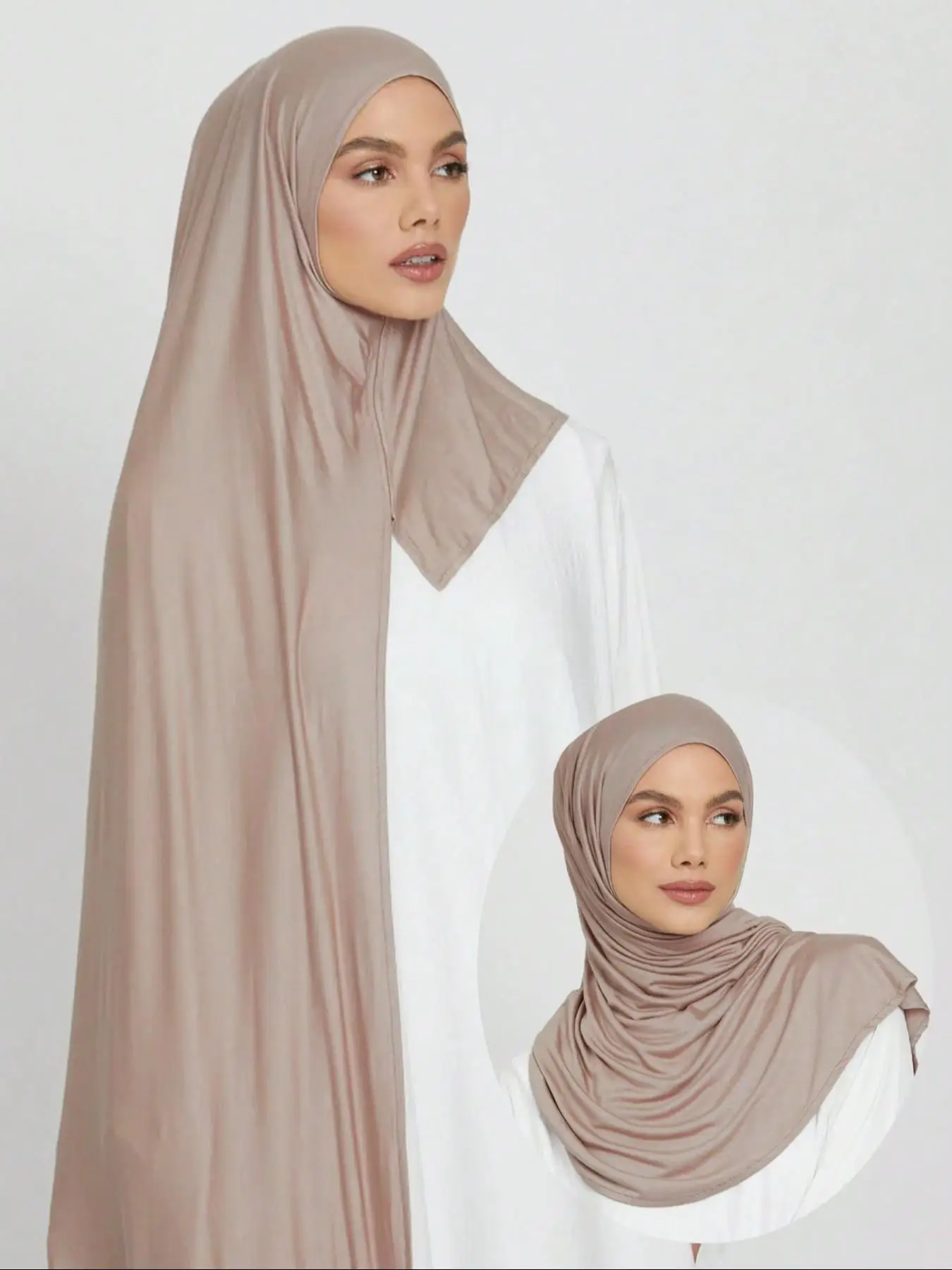 Modest Streetwear Plain Head Scarf, Soft Comfortable Casual Hijab, Long Headscarves Suitable for All Occasions