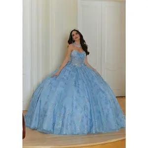 Vizcaya by Morilee Beaded Corset Quince Dress 89478