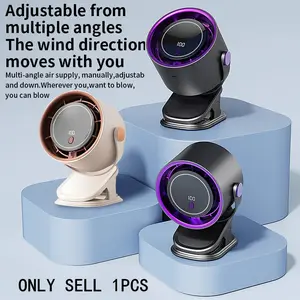 Multifunctional USB Desktop Clip Fan, 100 Speed Settings, Adjustable Wind Speed, Wall Mount, Portable Desk Fan for Office, Bedroom, Dormitory, Multifunctional Cooling Fan, Rechargeable Fan Clip