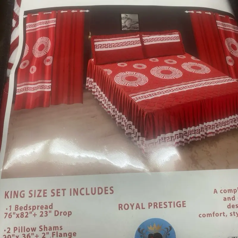 7 piece bedspread king size