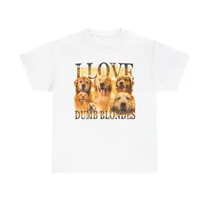 I LOVE DUMB BLONDES T-SHIRT