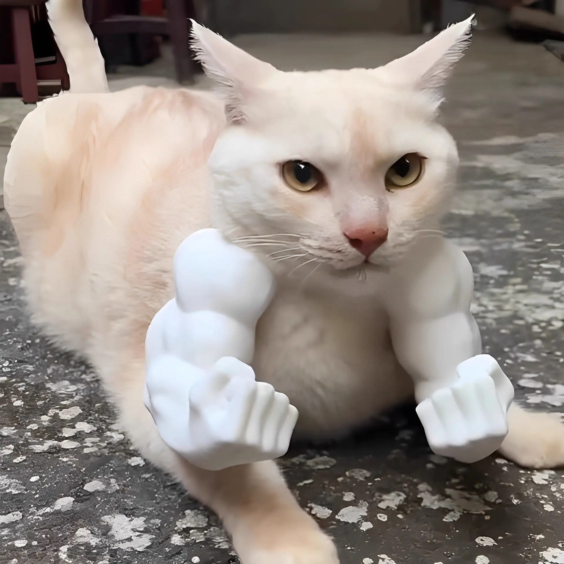 Thermoplastic PU 3D Printed Muscle Hulk Muscular Design Pet Animal Costume Accessory, Universal 1-Size Fits Dogs & Cats, Ideal for Costume Parties