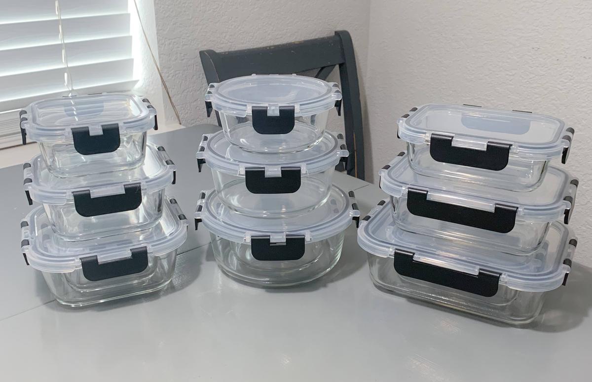 Item: Black, Food Storage Containers