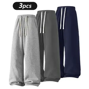 Women’s wide-leg sports pants, high-waisted loose-fit sports pants, casual drawstring sports pants with pockets, women’s wide-leg bottom GARMENTARY