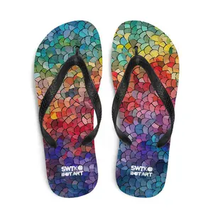 Rainbow Koi Flip-Flops