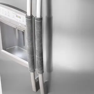 OUGAR8 Refrigerator Door Handle Covers,Keep Your Kitchen Appliance Household Items:Oven,Stove,Mircowave,Dishwasher,Door Cleaning from Smudges, Fingertips, Drips, &Food Stains, Perfect for Dishwashers(Gray,2pcs)