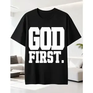 God First Faith T-Shirt - Religious Christian Inspiration Graphic Tee