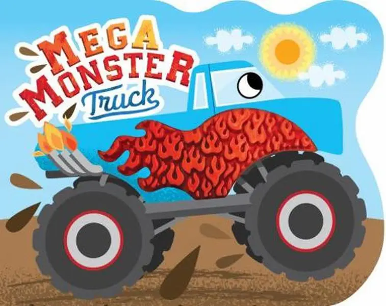USED Book - Mega Monster Truck - Touch and Feel Board Book - Sensory Board Book (Touch & Feel Sensory Board Books for Baby & Toddler Time) by Little Hippo Books (Unknown) - english