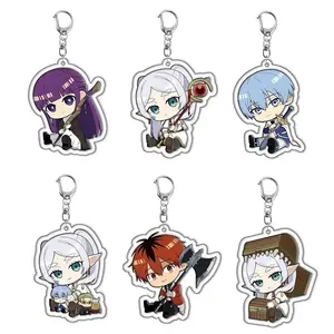 Anime Frieren At The Funeral Keychains - Kawaii Keyrings Birthday Gifts – Cute Acrylic Keychain Charms, Perfect Gift for Fans & Collectors