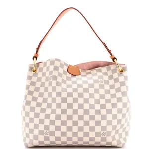 Pre-owned Louis Vuitton Canvas Coated Shoulder Bags Graceful Handbag Damier PM by Rebag
