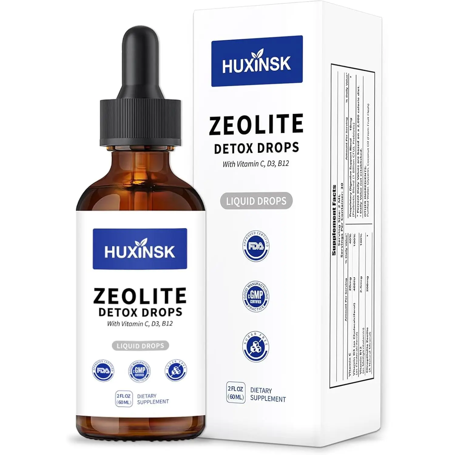 Pure Liquid Zeolite Drops | High-Absorption Clinoptilolite | Supports Healthy Internal Balance, All-Natural & Vegan