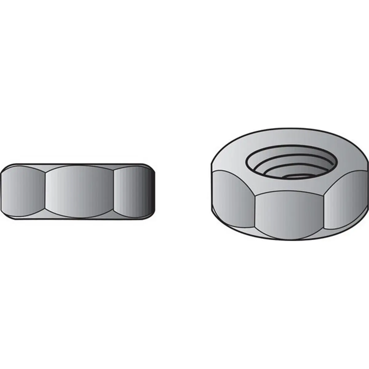 212 MAIN Hardware 4-40 Hex Head Machine Screw Nut, 100-Count Box (Hillman 140009) - For Sailing & Water Sports