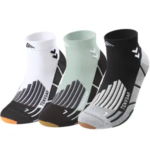 Compression Sport Running Socks: Athletic Socks for Men Women with Cushion,3 Pairs Work Hiking Basketball Ankle Socks