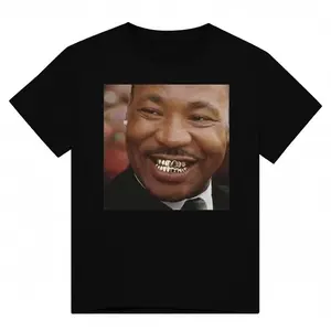 Martin Luthe King Gold Grillz Meme Heavyweight Cotton Unisex Casual T-Shirt